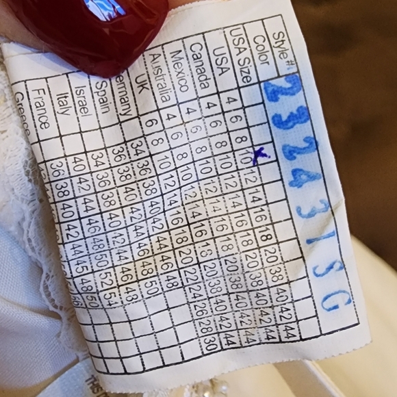 Mon Cherri Bridal Elegant Strapless Ivory Wedding Dress Size 10 W28 - Picture 10 of 13